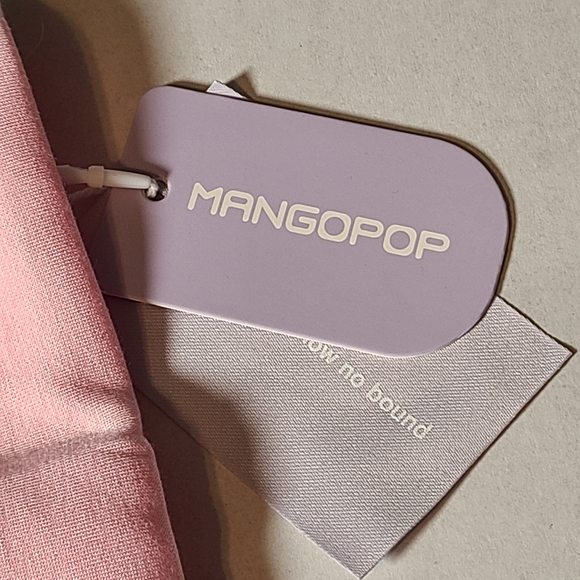 Mangopop Pink Women's Half-Zip Versitile Pullover NWT Medium Kangroo Pockets - Picture 12 of 12